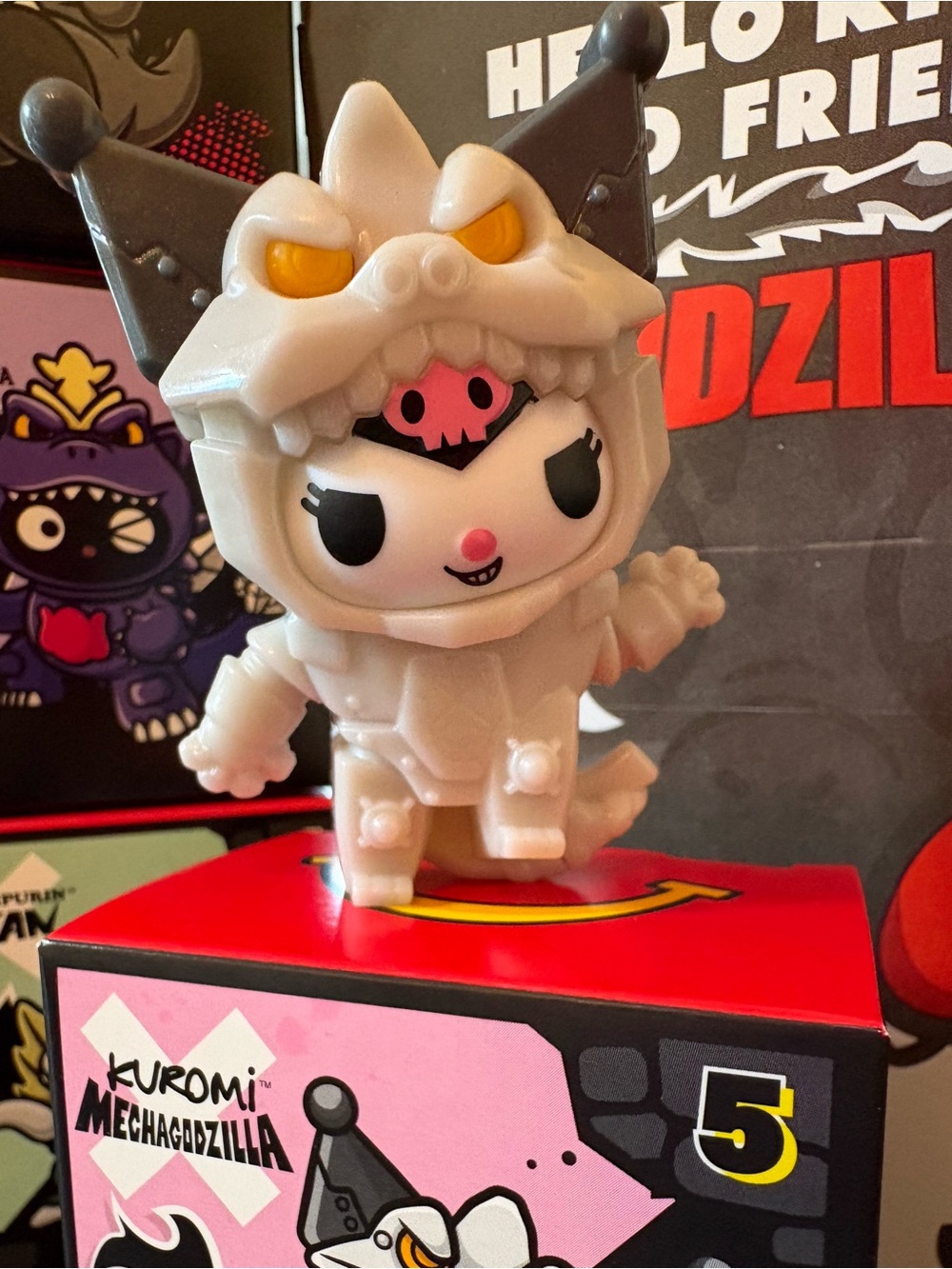 Limited Edition Sanrio Kuromi Mechagodzilla Figure - White
